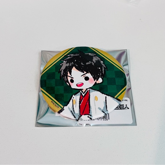 Attack on Titan Eren Yeager New Year ver. GraffArt Illustration Tin Badge - Picture 2 of 4